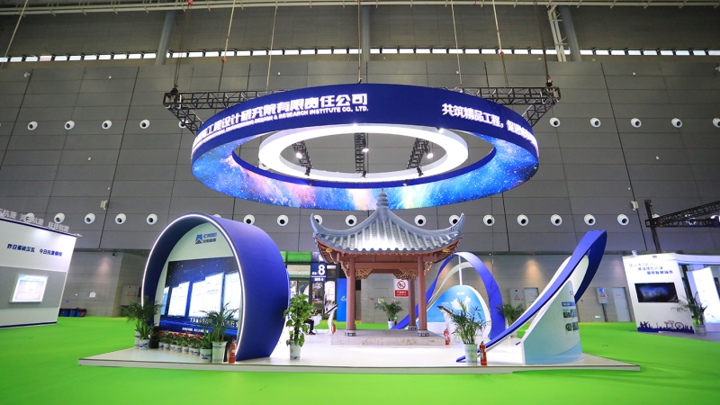 新材料仿古建筑首次亮相！中機(jī)國際參加2021年中國筑博會